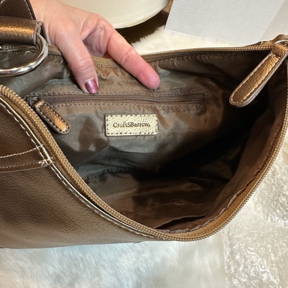 Croft and barrow bronze shoulder bag - Picture 7 of 11
